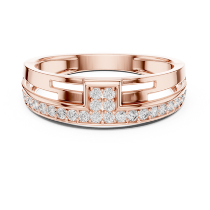 Round Channel Lab Grown Diamond Ring