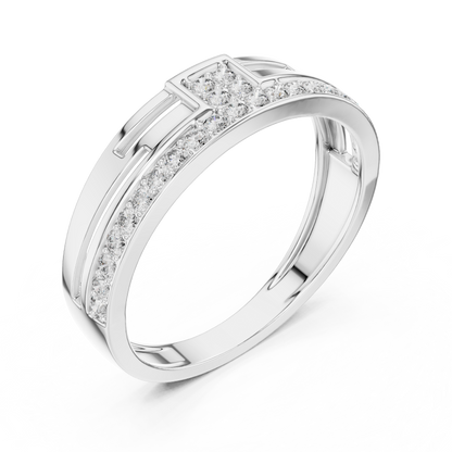 Round Channel Lab Grown Diamond Ring