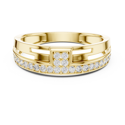 Round Channel Lab Grown Diamond Ring