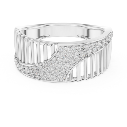 Round Pave Lab Grown Diamond Ring
