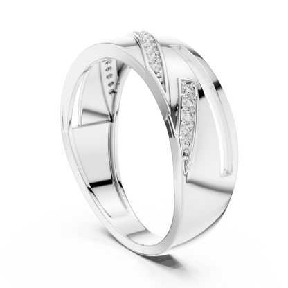Round Side Stone Lab Grown Diamond Ring