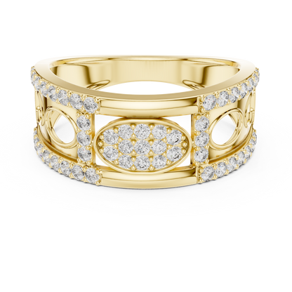 Round Halo Lab Grown Diamond Ring