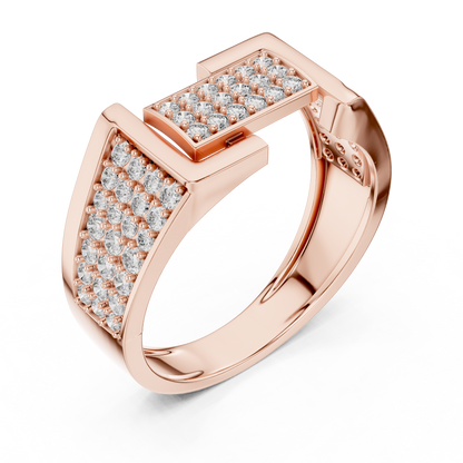 Mixed Shape Lab Grown Diamond Pave Ring