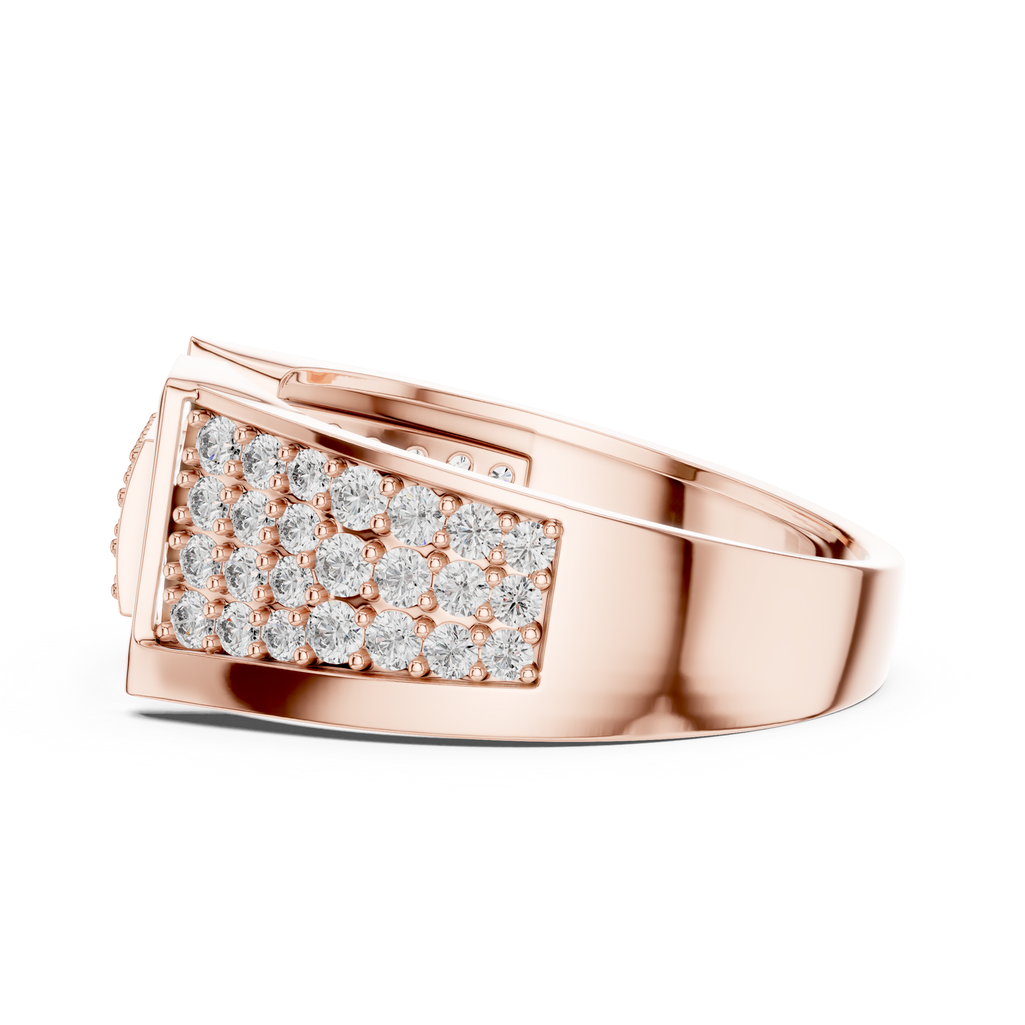 Mixed Shape Lab Grown Diamond Pave Ring