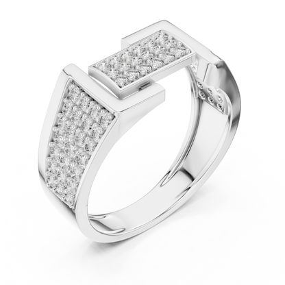 Mixed Shape Lab Grown Diamond Pave Ring