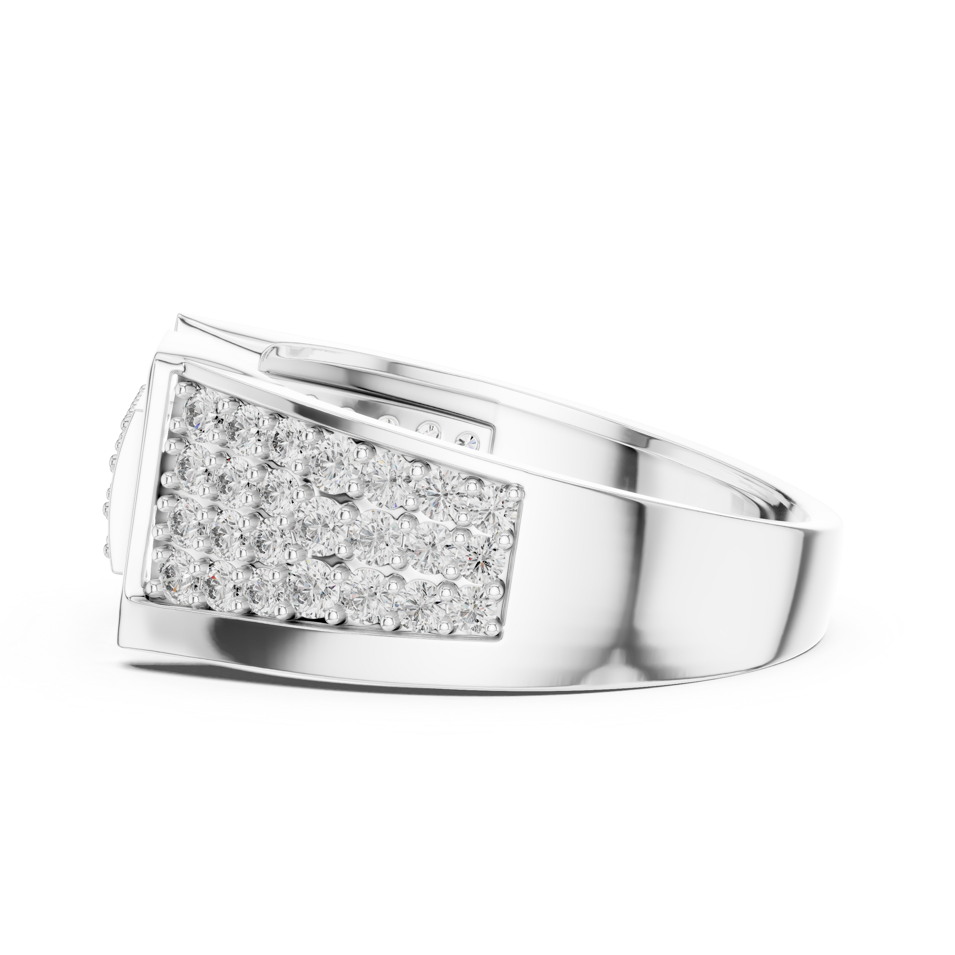 Mixed Shape Lab Grown Diamond Pave Ring