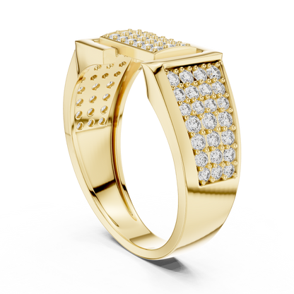 Mixed Shape Lab Grown Diamond Pave Ring