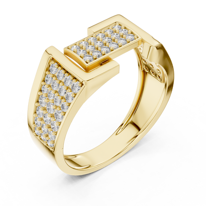 Mixed Shape Lab Grown Diamond Pave Ring