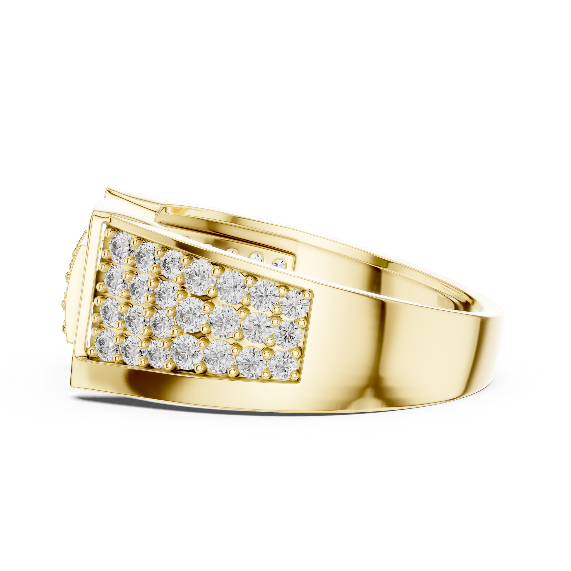 Mixed Shape Lab Grown Diamond Pave Ring