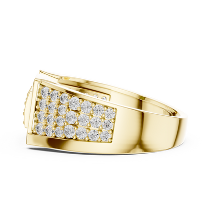 Mixed Shape Lab Grown Diamond Pave Ring