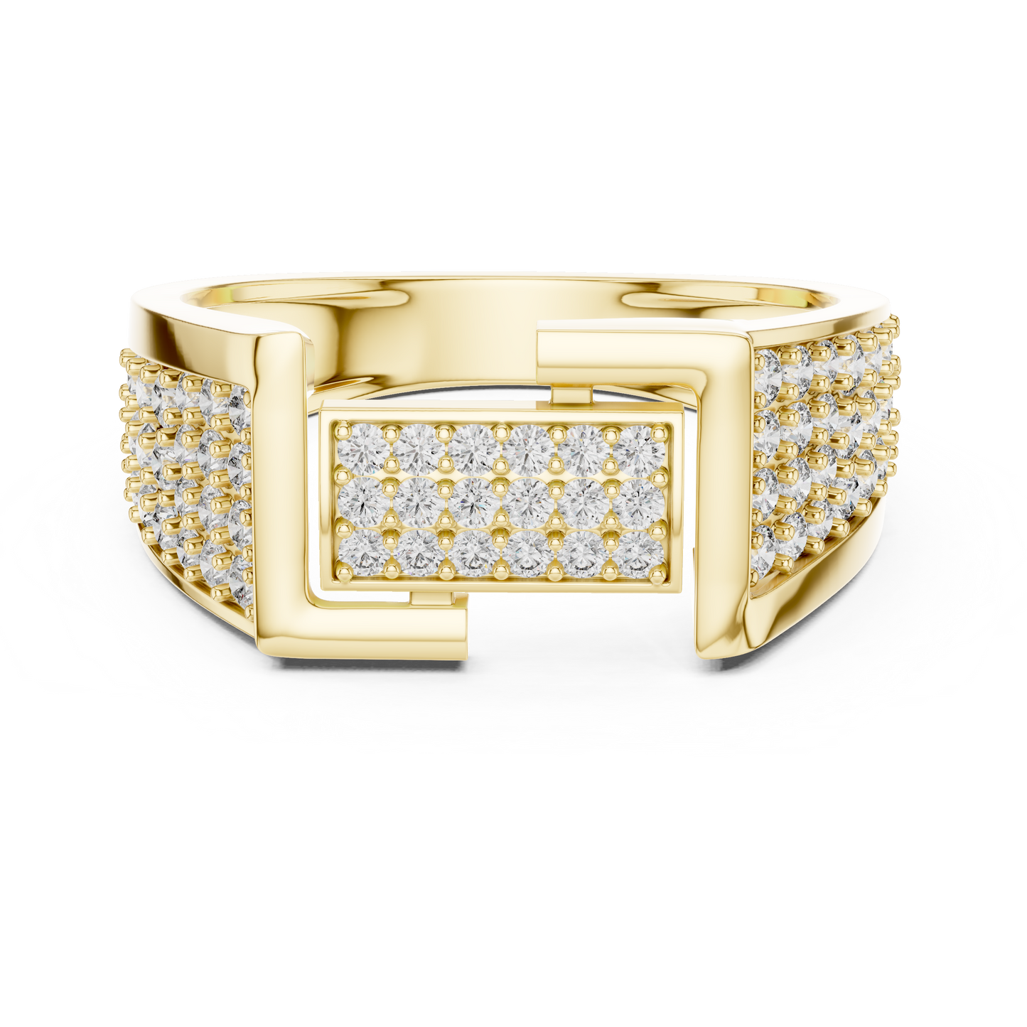 Mixed Shape Lab Grown Diamond Pave Ring