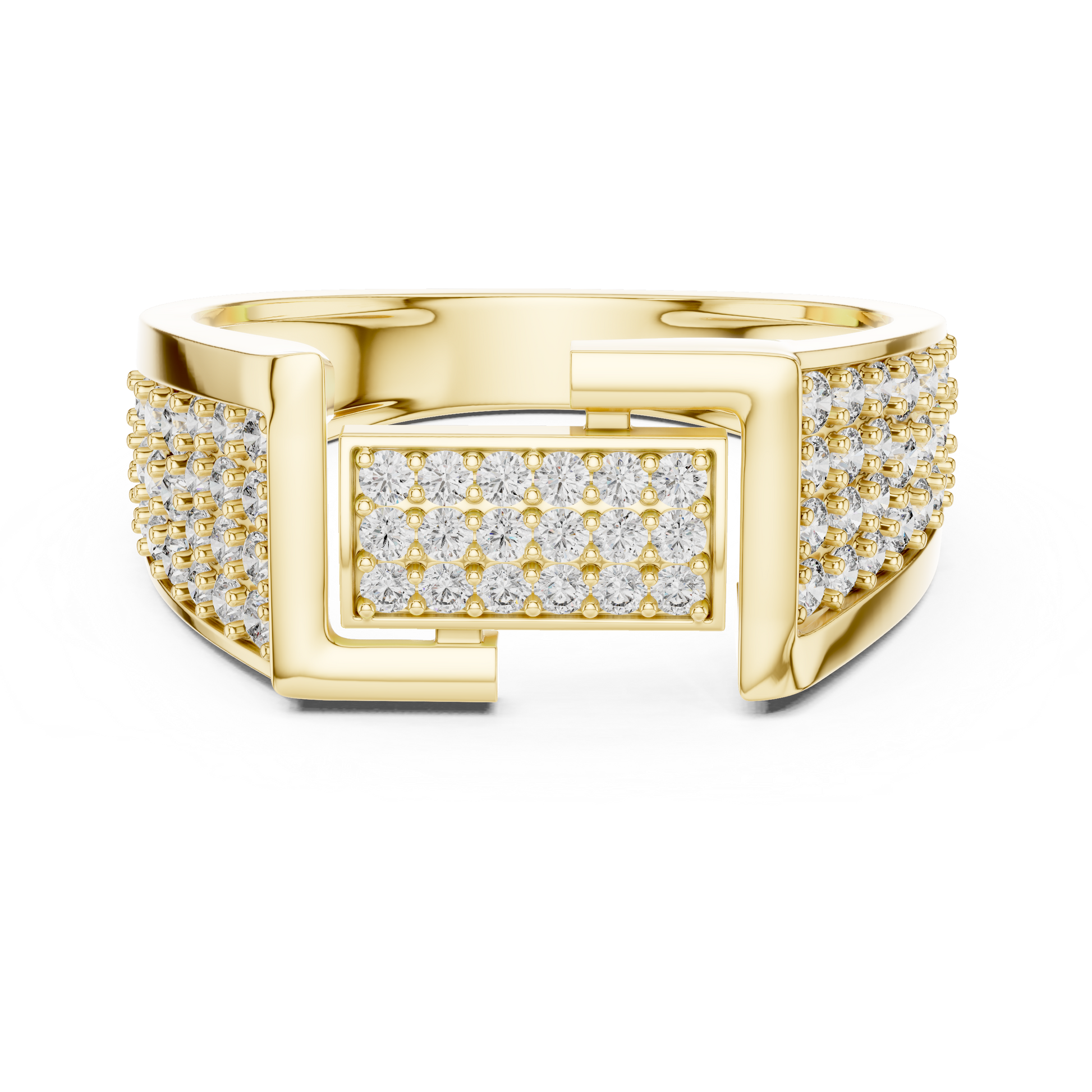 Mixed Shape Lab Grown Diamond Pave Ring