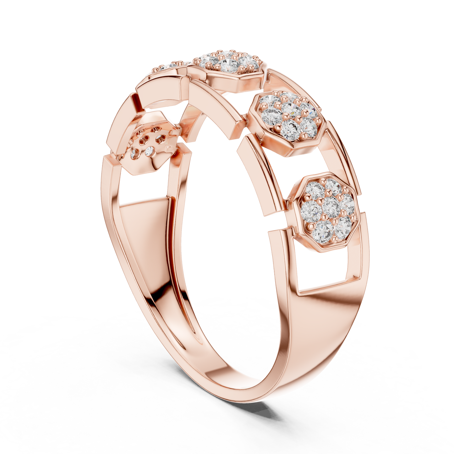 Mixed Shape Lab Grown Diamond Halo Ring