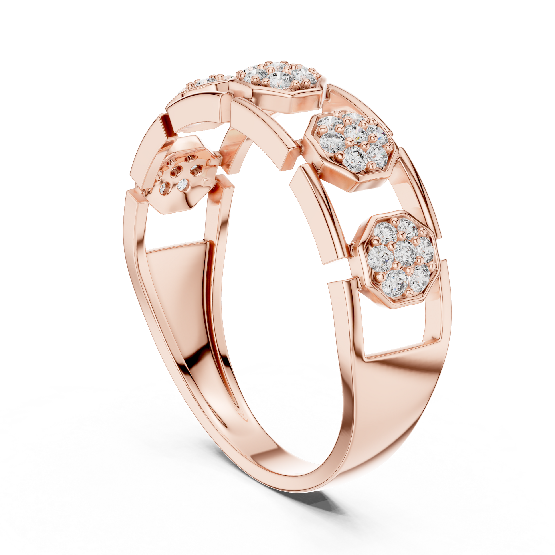 Mixed Shape Lab Grown Diamond Halo Ring