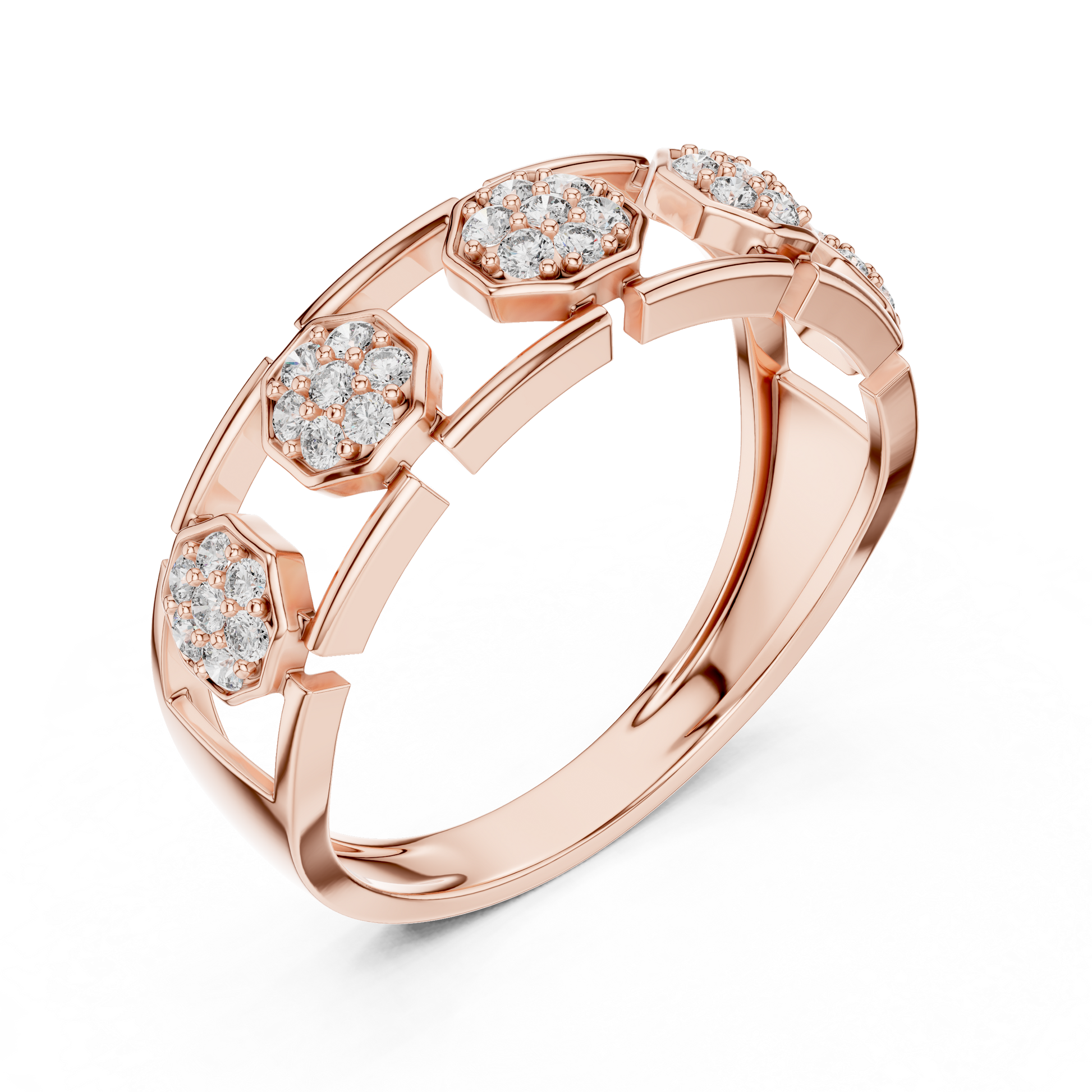 Mixed Shape Lab Grown Diamond Halo Ring