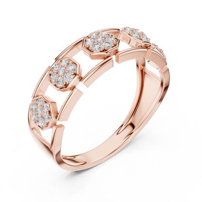 Mixed Shape Lab Grown Diamond Halo Ring