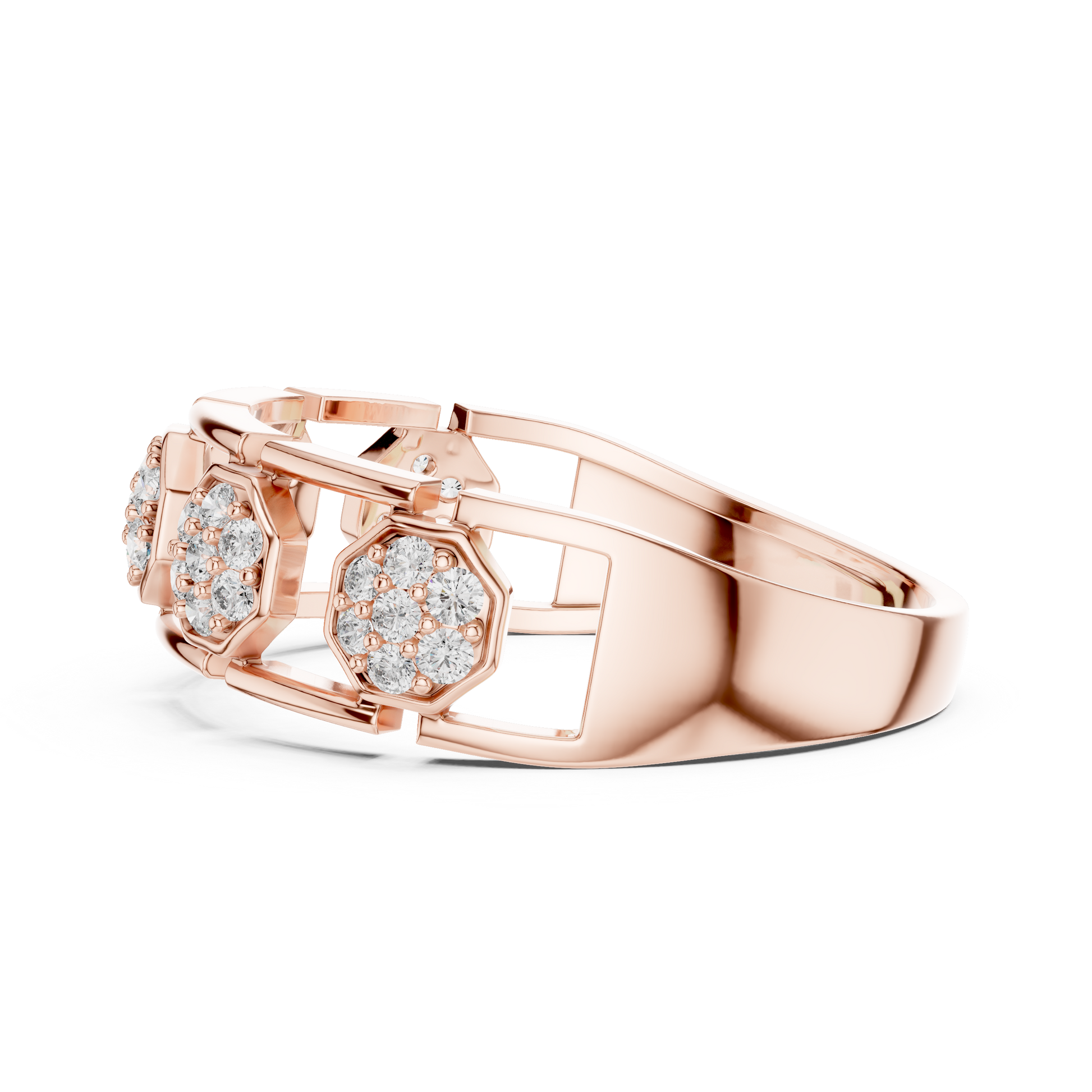 Mixed Shape Lab Grown Diamond Halo Ring