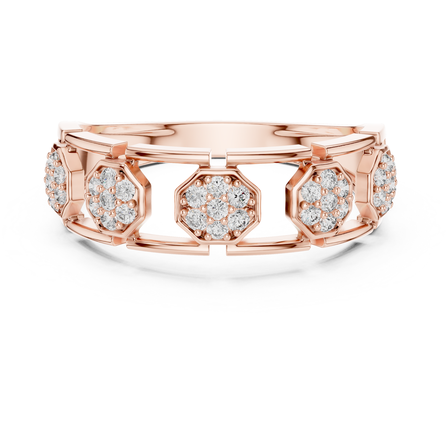 Mixed Shape Lab Grown Diamond Halo Ring