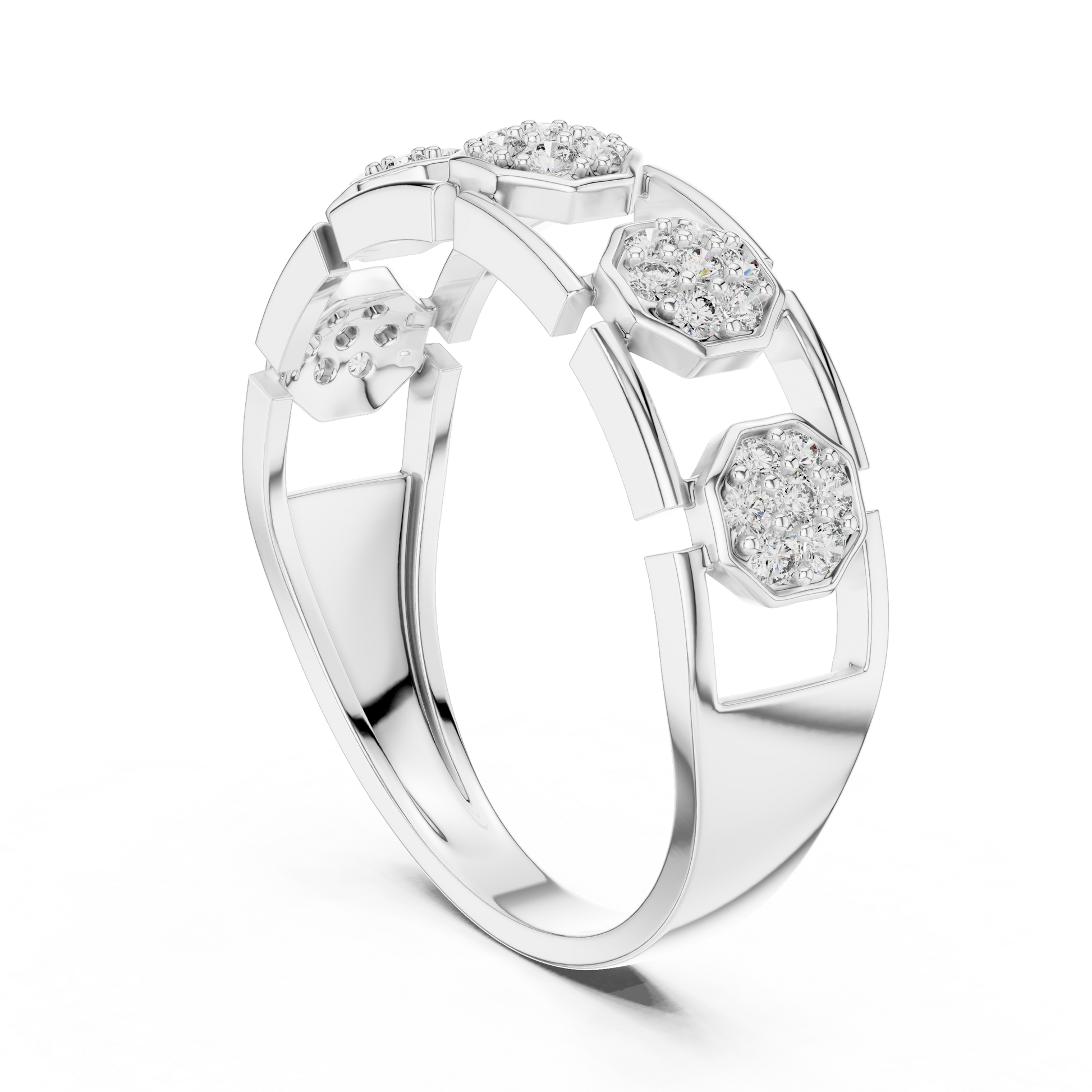 Mixed Shape Lab Grown Diamond Halo Ring