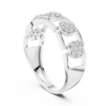 Mixed Shape Lab Grown Diamond Halo Ring
