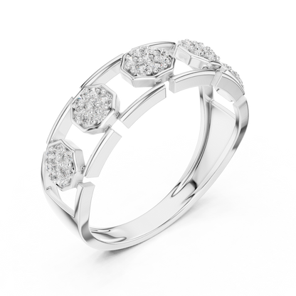 Mixed Shape Lab Grown Diamond Halo Ring