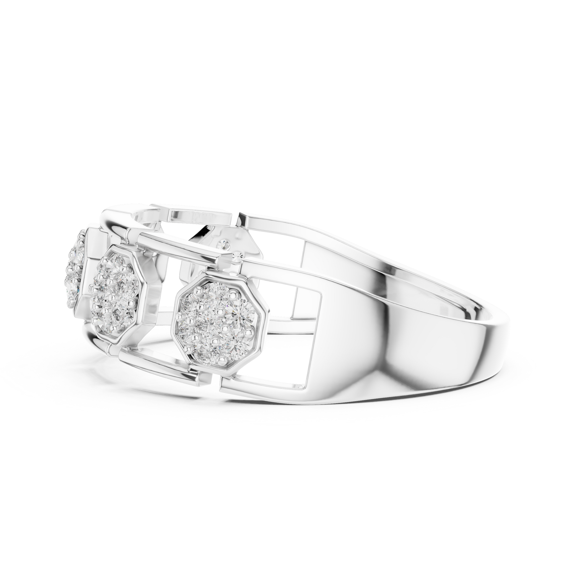 Mixed Shape Lab Grown Diamond Halo Ring