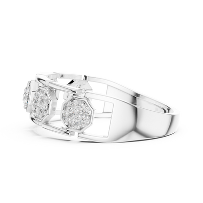 Mixed Shape Lab Grown Diamond Halo Ring