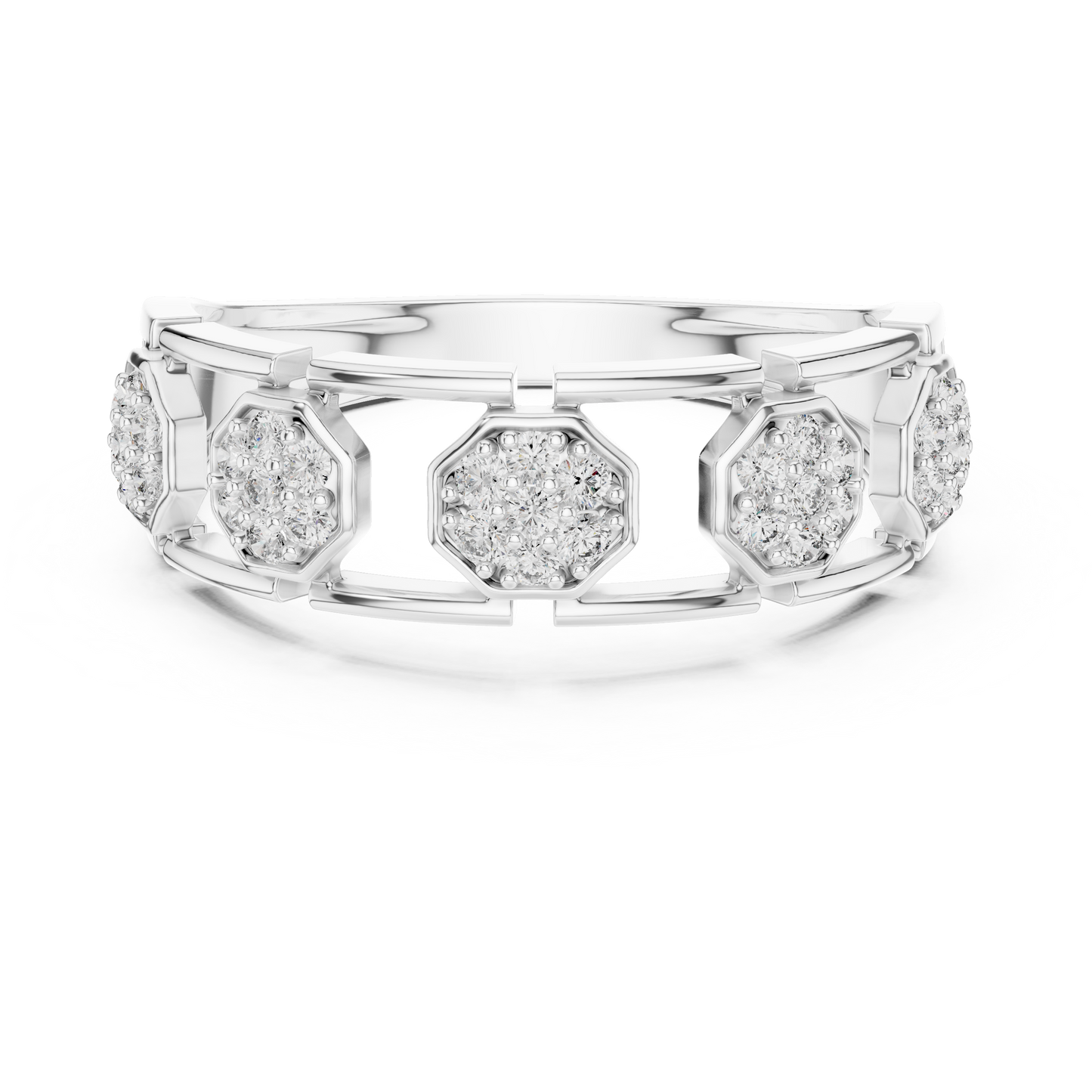 Mixed Shape Lab Grown Diamond Halo Ring