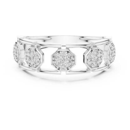 Mixed Shape Lab Grown Diamond Halo Ring