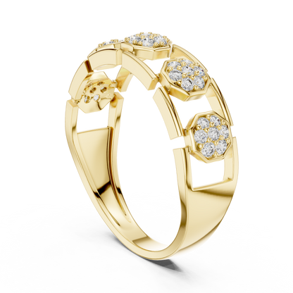 Mixed Shape Lab Grown Diamond Halo Ring