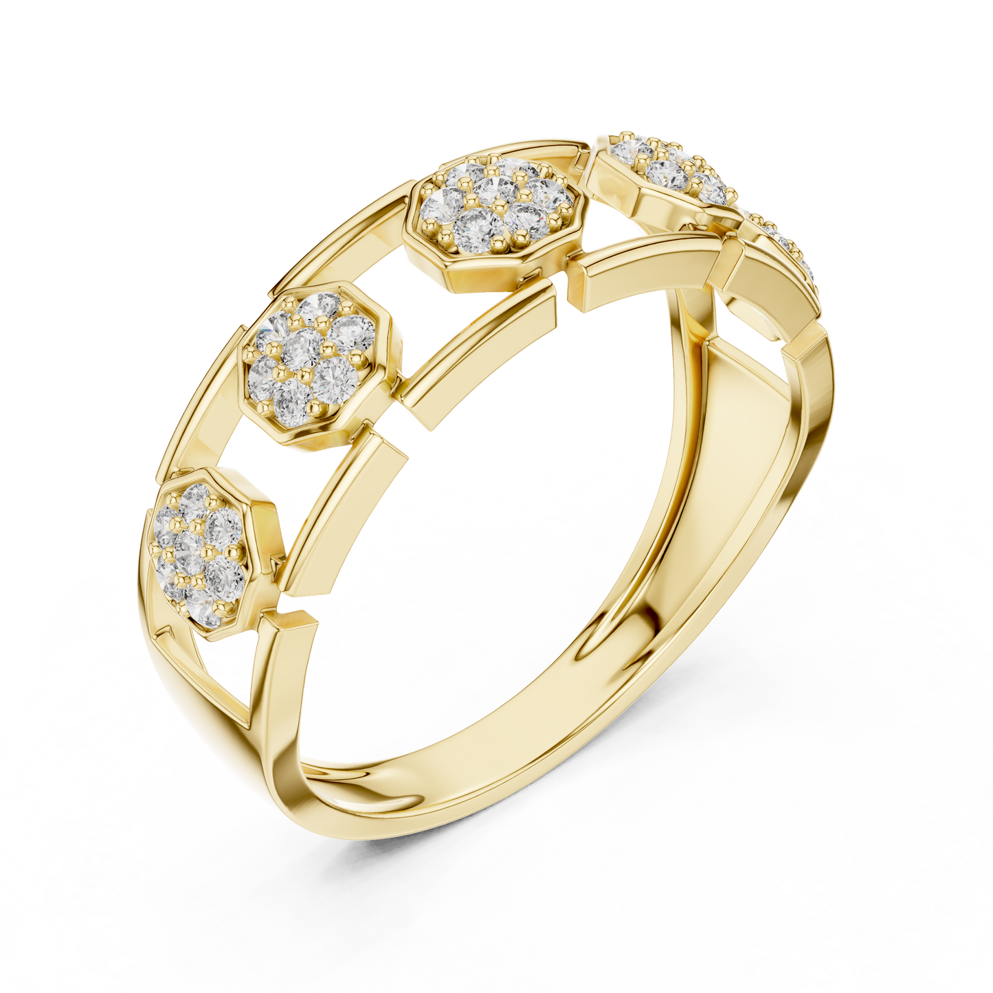 Mixed Shape Lab Grown Diamond Halo Ring
