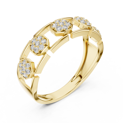 Mixed Shape Lab Grown Diamond Halo Ring