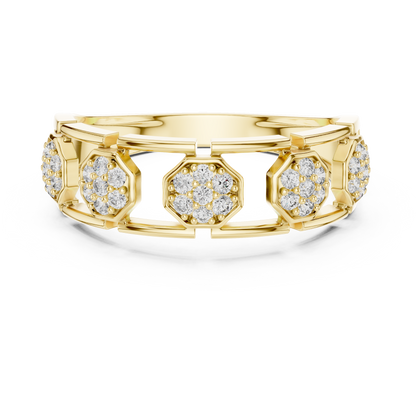 Mixed Shape Lab Grown Diamond Halo Ring