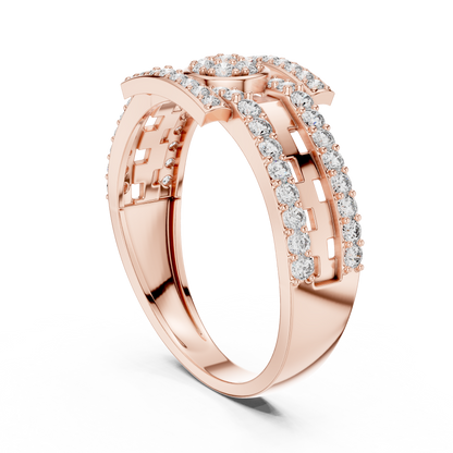 Mixed Shape Lab Grown Diamond Halo Ring