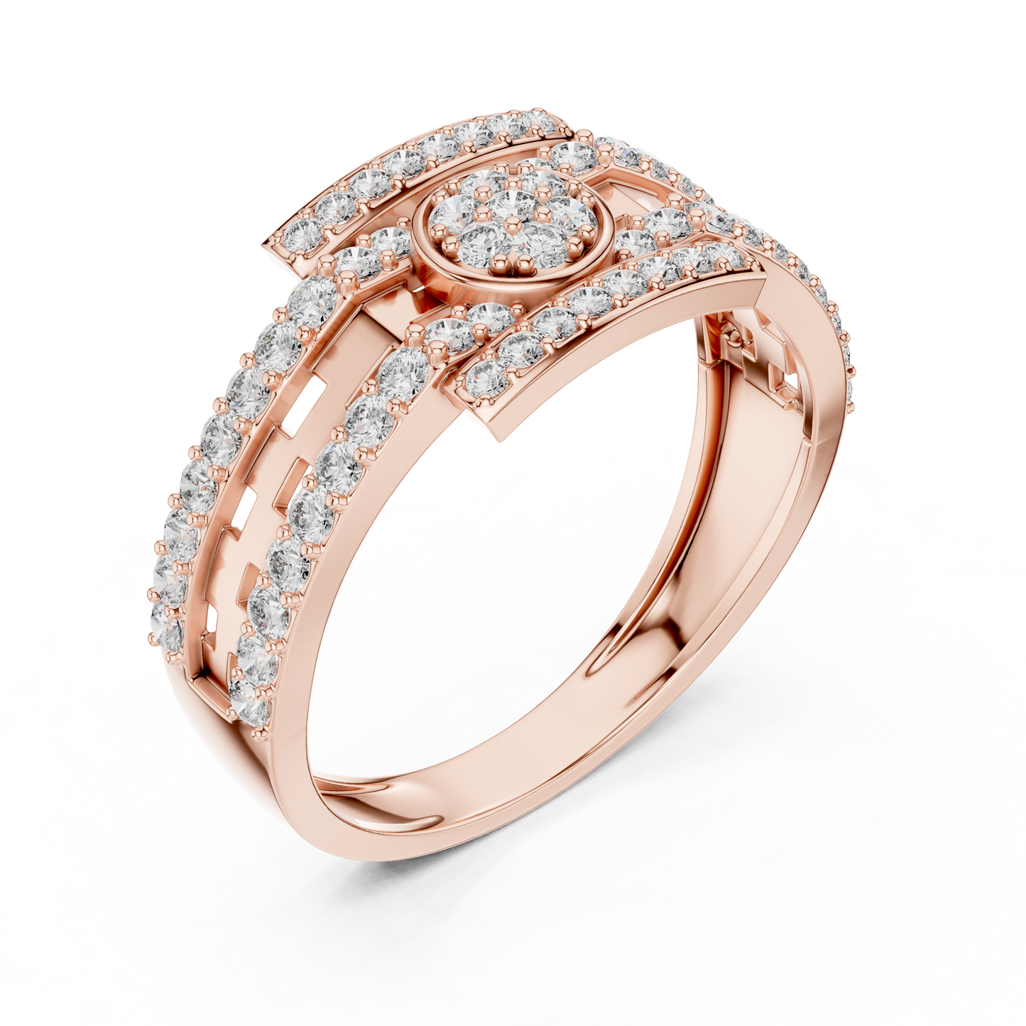 Mixed Shape Lab Grown Diamond Halo Ring