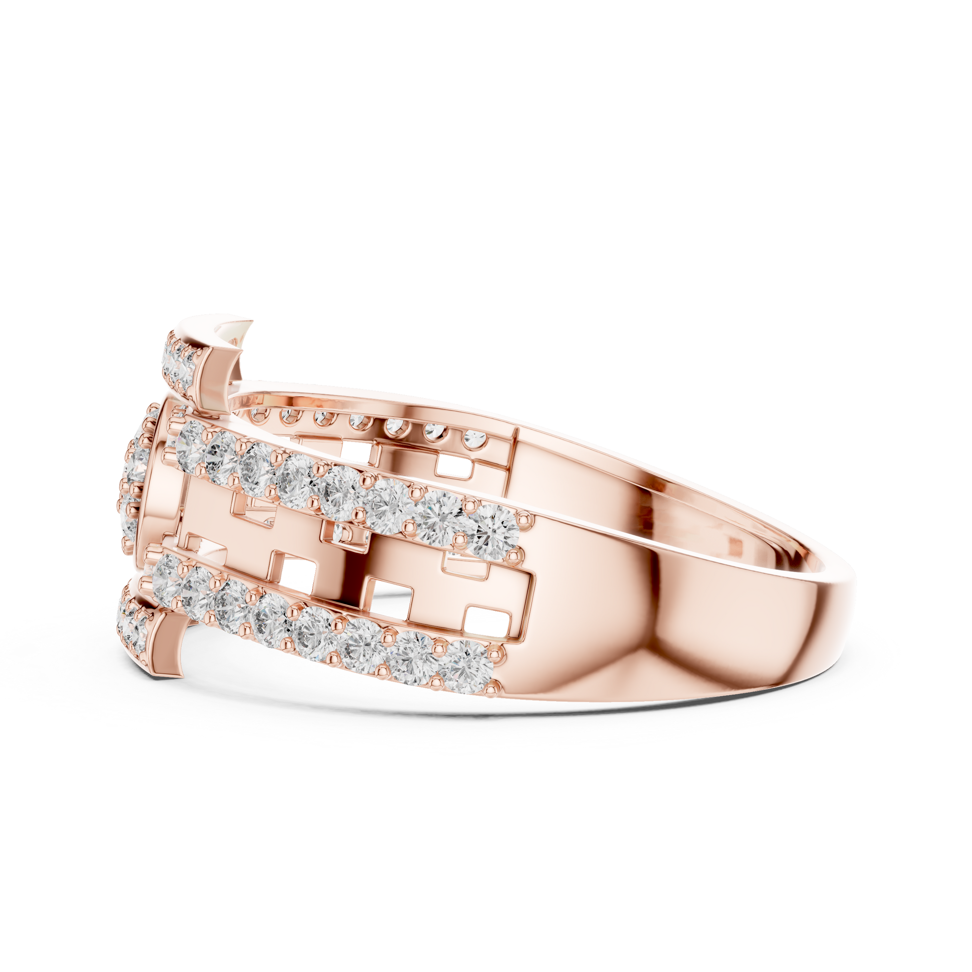 Mixed Shape Lab Grown Diamond Halo Ring