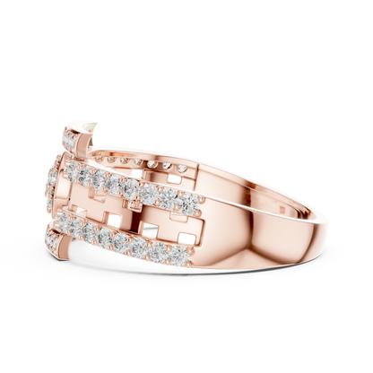 Mixed Shape Lab Grown Diamond Halo Ring