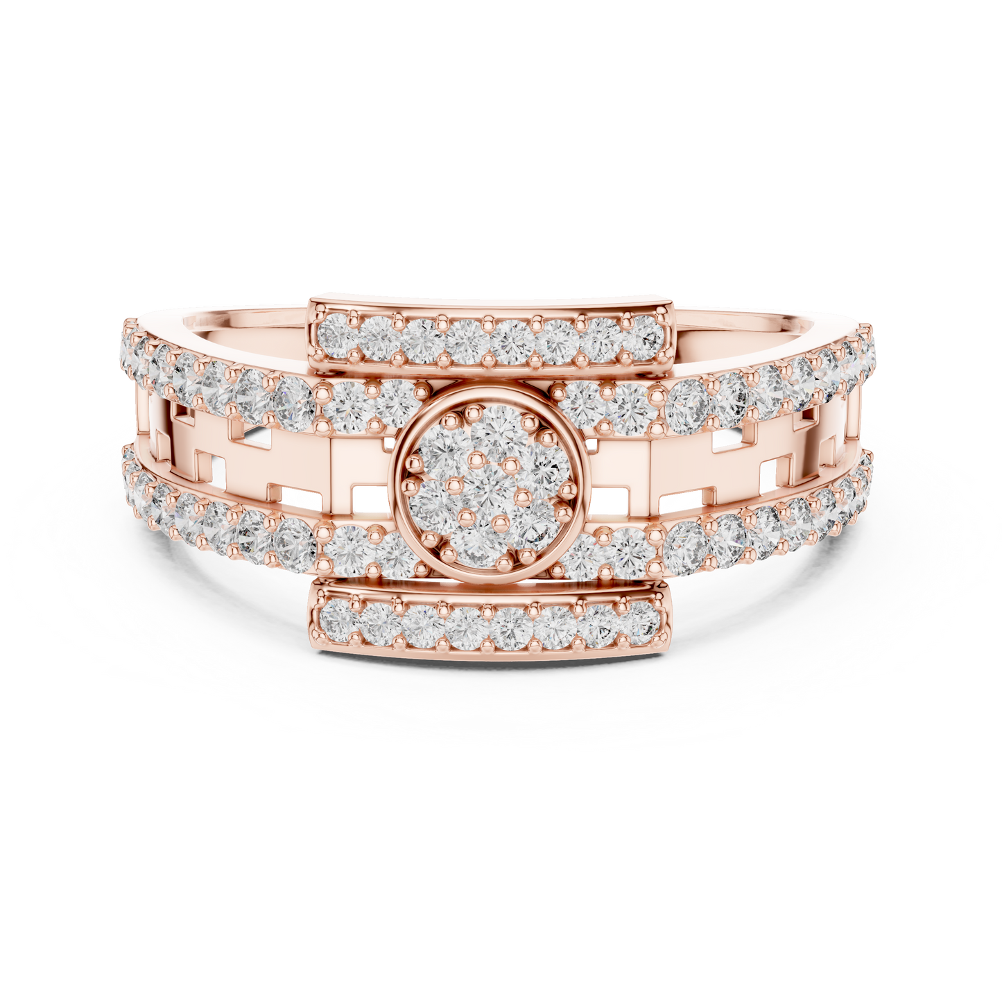 Mixed Shape Lab Grown Diamond Halo Ring