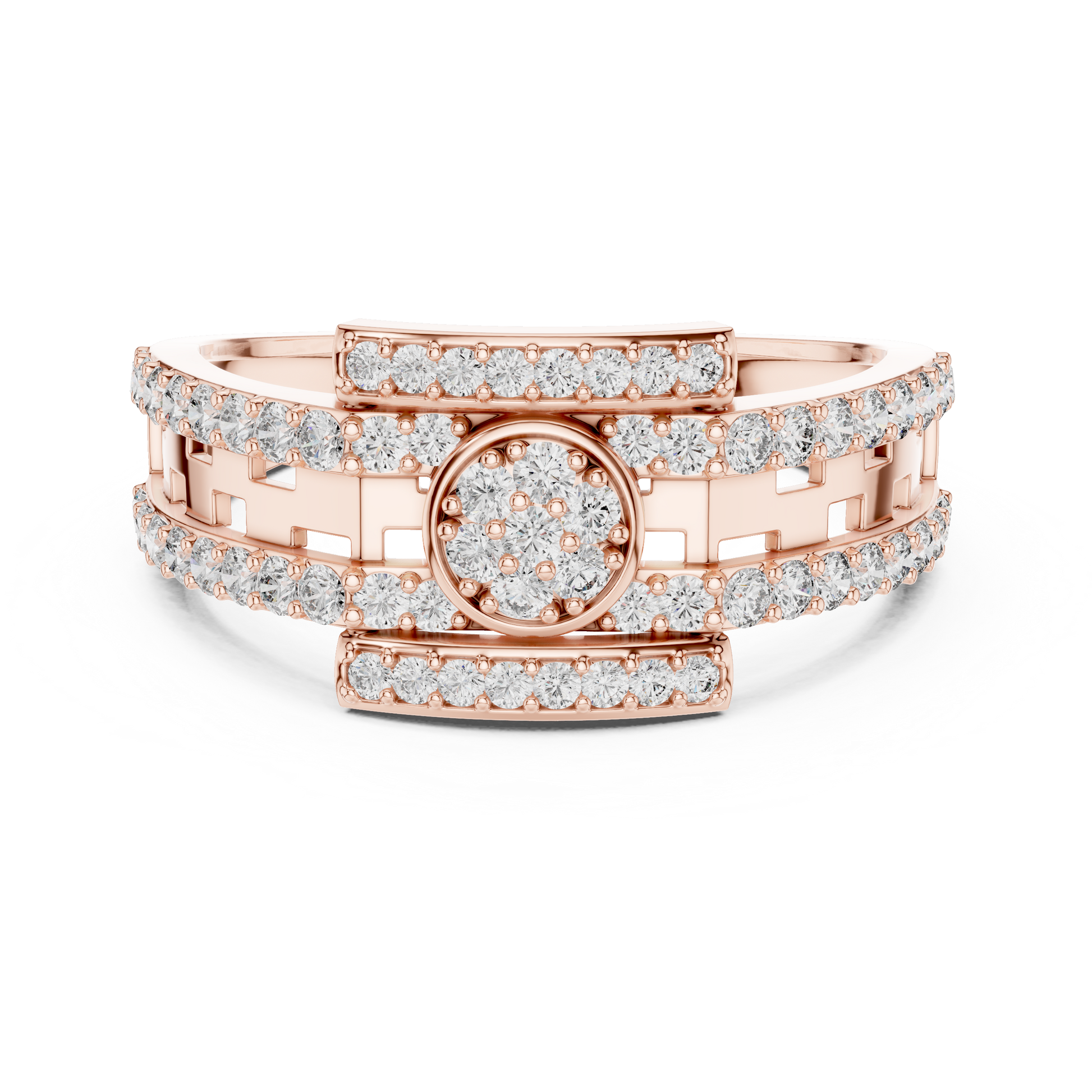 Mixed Shape Lab Grown Diamond Halo Ring