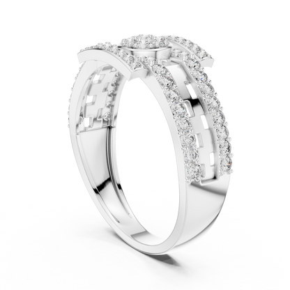 Mixed Shape Lab Grown Diamond Halo Ring