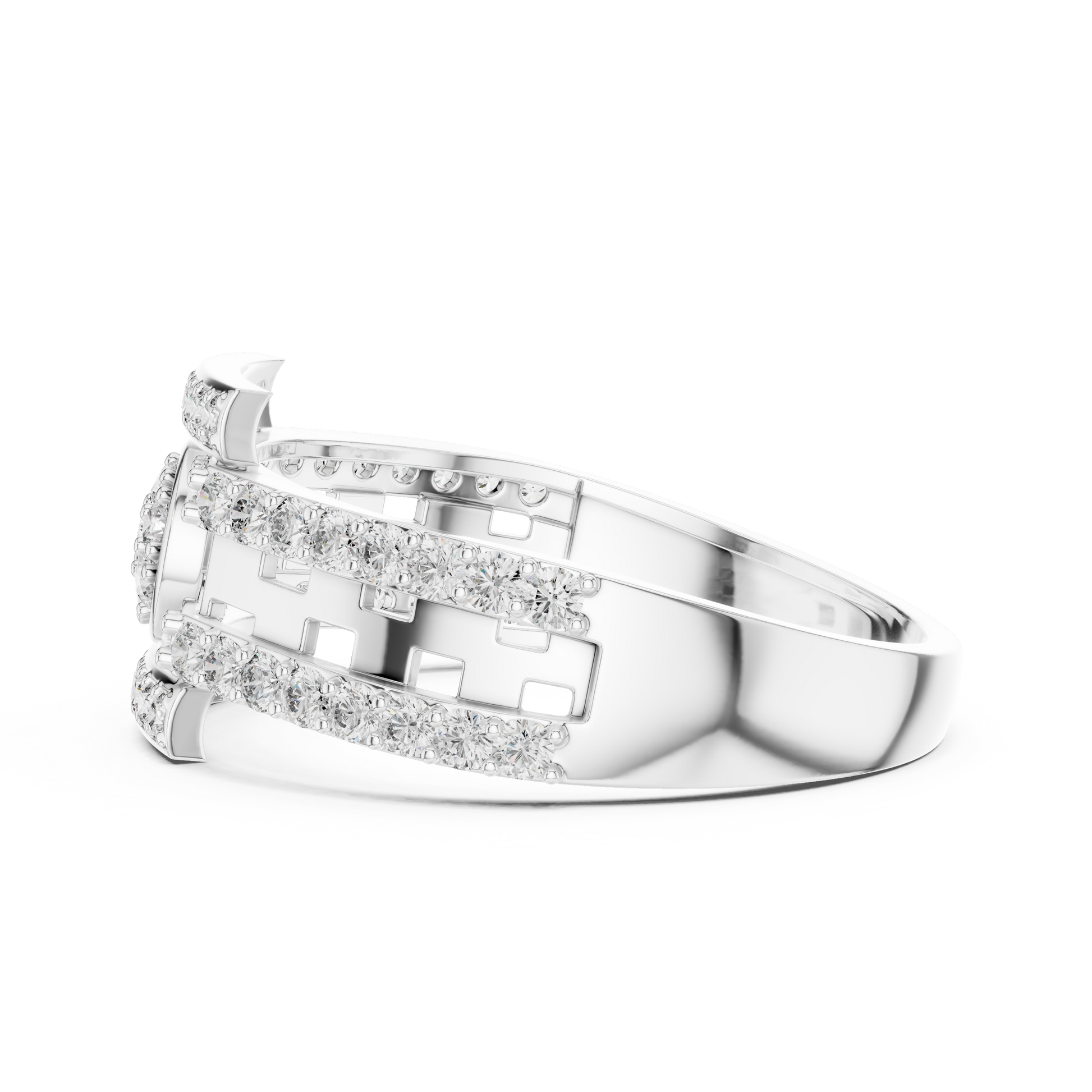 Mixed Shape Lab Grown Diamond Halo Ring