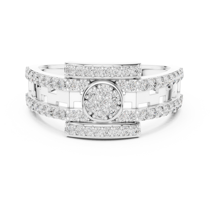 Mixed Shape Lab Grown Diamond Halo Ring