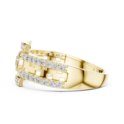 Mixed Shape Lab Grown Diamond Halo Ring