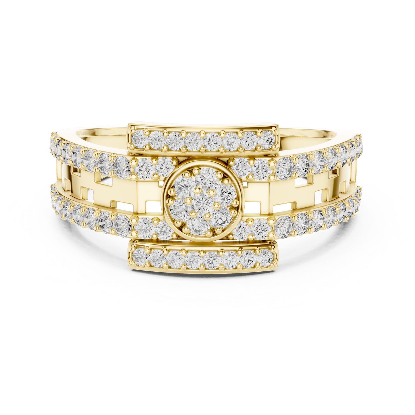 Mixed Shape Lab Grown Diamond Halo Ring