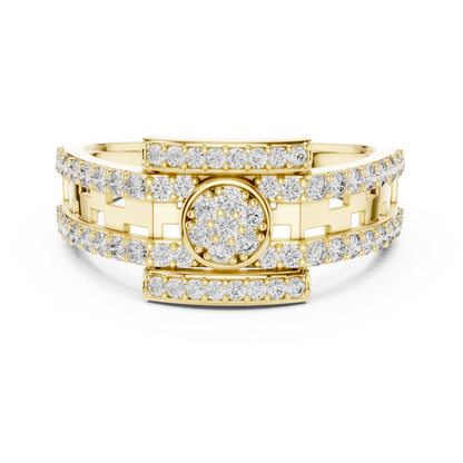 Mixed Shape Lab Grown Diamond Halo Ring