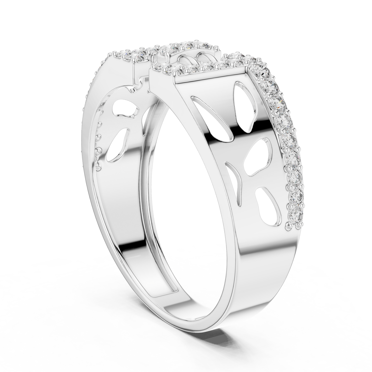 Round Halo Lab Grown Diamond Ring