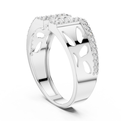 Round Halo Lab Grown Diamond Ring