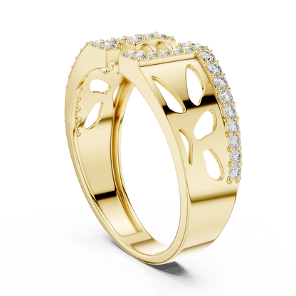 Round Halo Lab Grown Diamond Ring