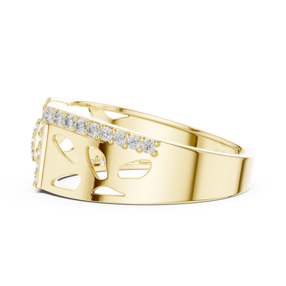 Round Halo Lab Grown Diamond Ring