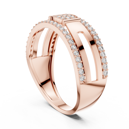 Mixed Shape Lab Grown Diamond Halo Ring